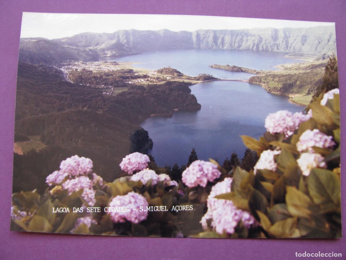 Fotograf&iacute;a antigua: FOTO O POSTAL FOTOGRAFICA DE LA LAGUNA DE LAS SIETE CIUDADES. ISLA S. MIGUEL. AZORES. 15X10 CM