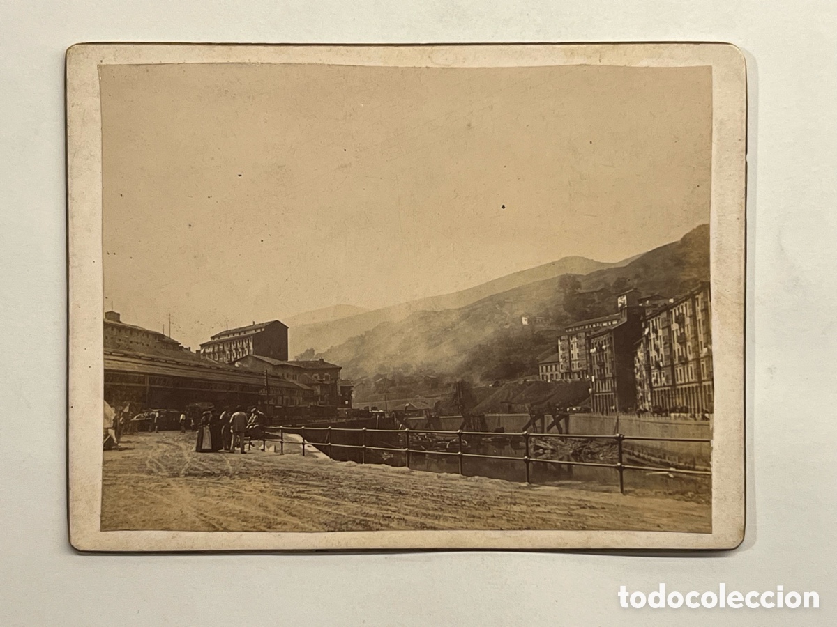 Fotograf&iacute;a antigua: OLABEAGA&hellip; ? Bilbao.. Fotograf&iacute;a antigua. Aspectos de la Ria, y sus gentes&hellip; (fin siglo XIX)