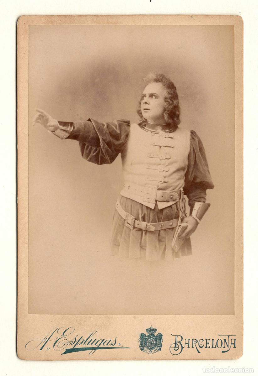 Fotograf&iacute;a antigua: ACTOR O CANTANTE, NOMBRE REVERSO, GRANI. FOTO ESPLUGAS, 10,5X16,5CM.