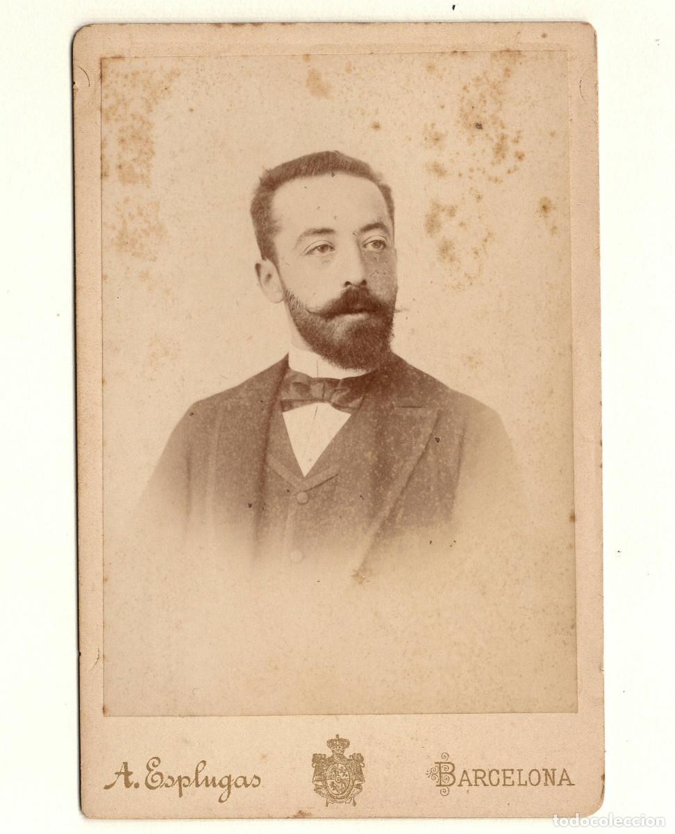 Fotograf&iacute;a antigua: MAESTRO GALVEZ, M&Uacute;SICO, FOTO ESPLUGAS, BARCELONA. 10,5X16,5CM.