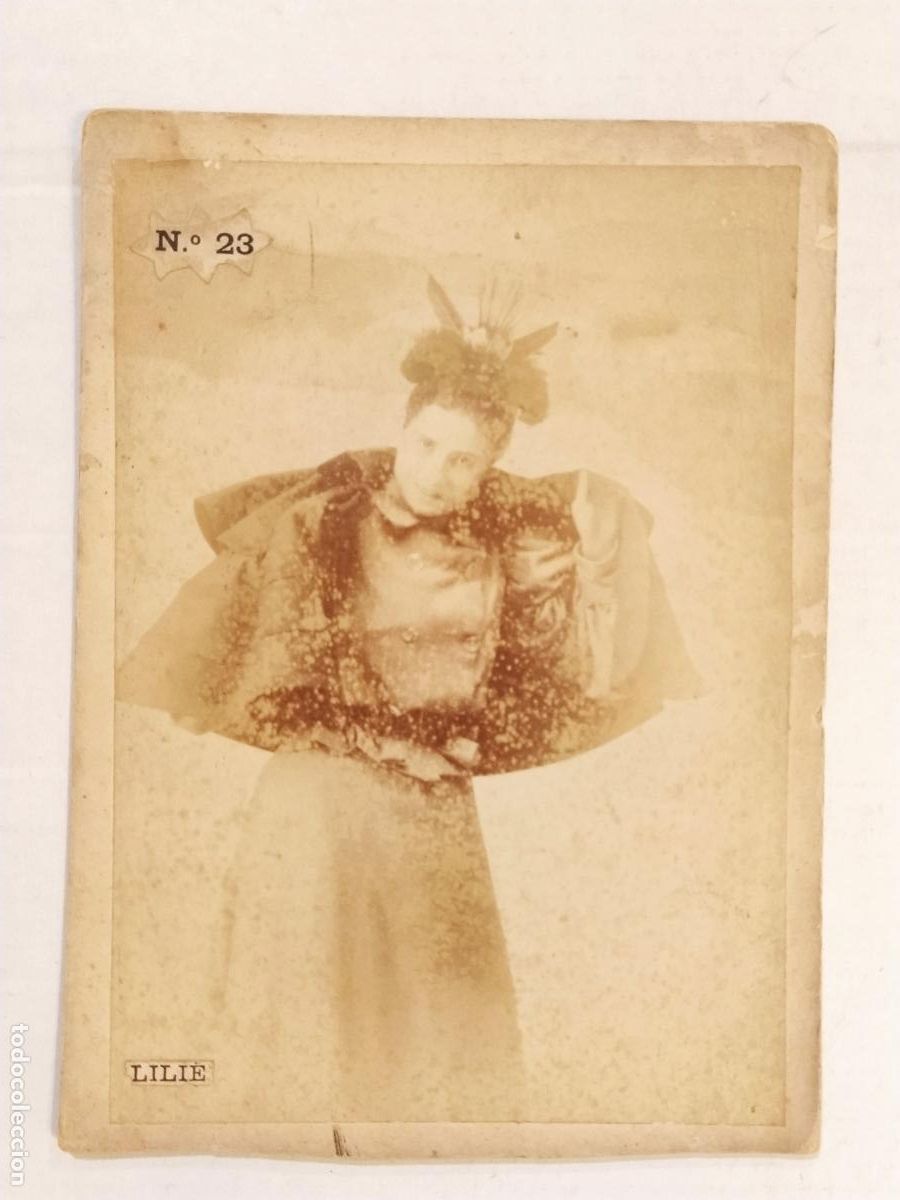 Fotograf&iacute;a antigua: LILIE - ARTISTA - FOTOGRAFIA ALBUMINA ANTIGUA - FOTO ESPLUGAS , BARCELONA - (K-15.429)