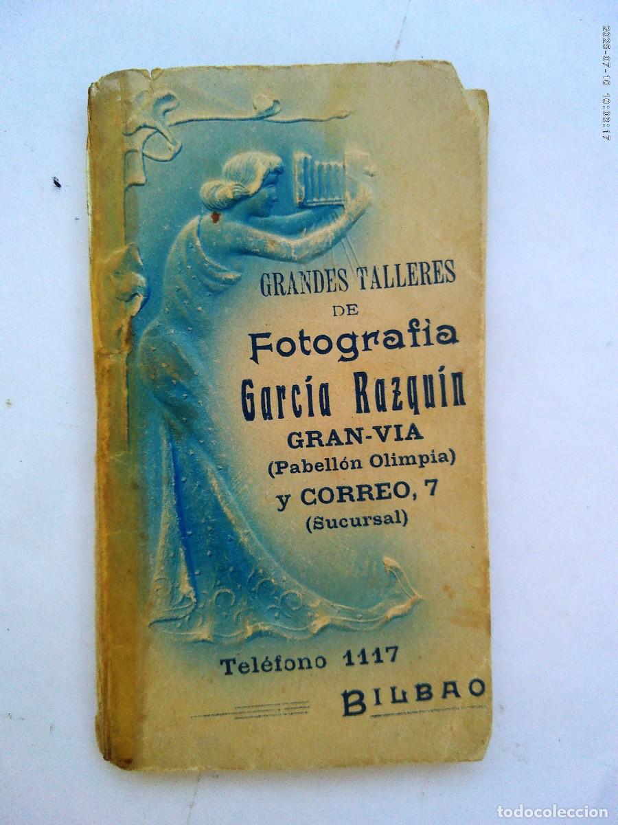 Fotograf&iacute;a antigua: FOTO DE NI&Ntilde;O EN AGENDA DE FOTOGRAFIA GARCIA RAZQUIN , BILBAO, 1911 . CON OTRA PEGADA