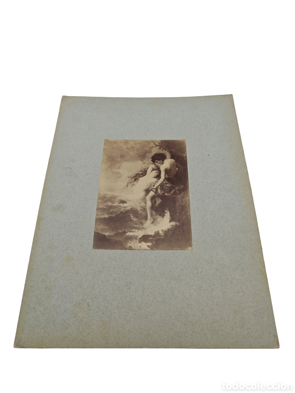 Fotograf&iacute;a antigua: ULISES Y LAS SIRENAS - GUSTAVE BOULANGER - FOTOGRAF&Iacute;A ORIGINAL A LA ALB&Uacute;MINA - ATRIBUIDA A J. LAUREN