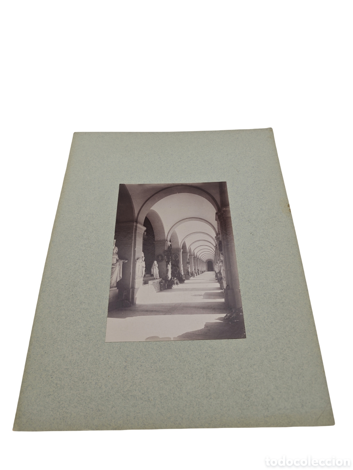 Fotograf&iacute;a antigua: PERSPECTIVA DE LOS SOPORTALES Y ARCADAS - CEMENTERIO MONUMENTAL DE STAGLIENO (G&Eacute;NOVA) - FOTOGRAF&Iacute;A O