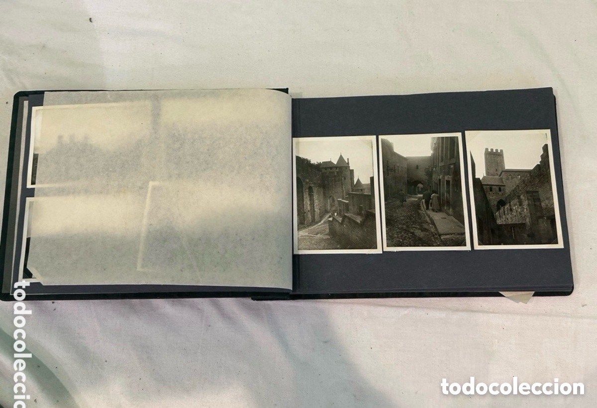 Antique Photography: &aacute;lbum de fotos antiguo en blanco y negro originales
