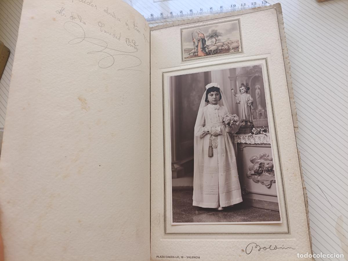 Fotograf&iacute;a antigua: Bold&uacute;n fot&oacute;grafo, Valencia. Primera Comuni&oacute;n