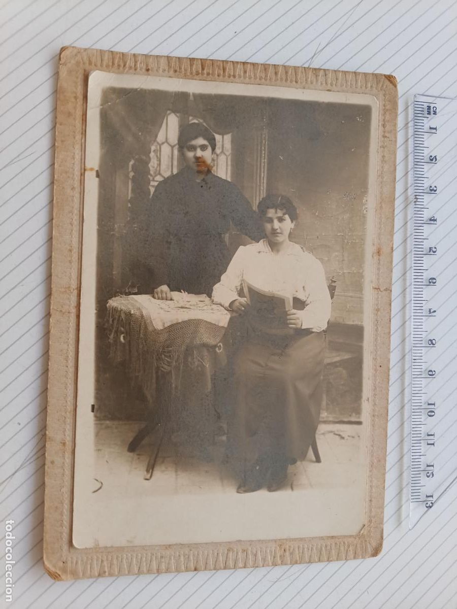Fotograf&iacute;a antigua: DERREY fot&oacute;grafo, Valencia. Soporte de cart&oacute;n r&iacute;gido