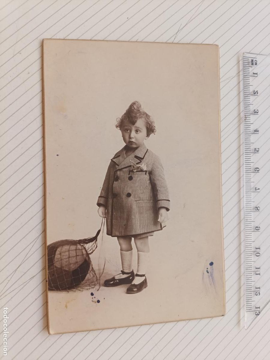 Fotograf&iacute;a antigua: DERREY fot&oacute;grafo, Valencia. Soporte de cart&oacute;n r&iacute;gido. 1924