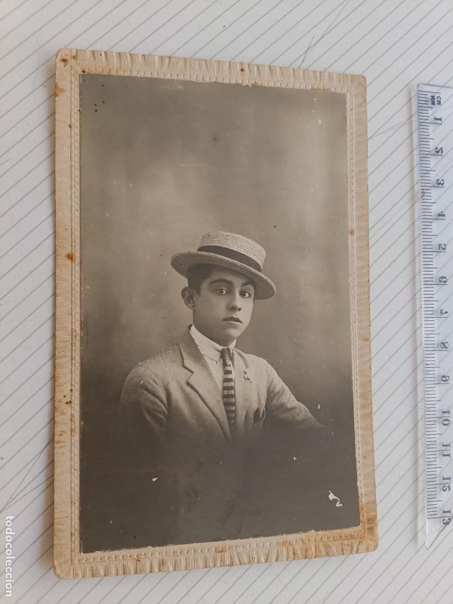 Fotograf&iacute;a antigua: Sanchiz fot&oacute;grafo, Valencia. Soporte de cart&oacute;n r&iacute;gido. 1922