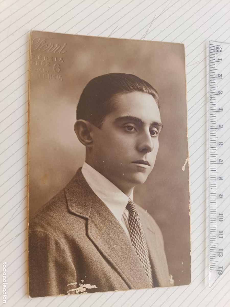 Fotograf&iacute;a antigua: Valencia. Ferri fot&oacute;grafo. Soporte de cart&oacute;n. 1926