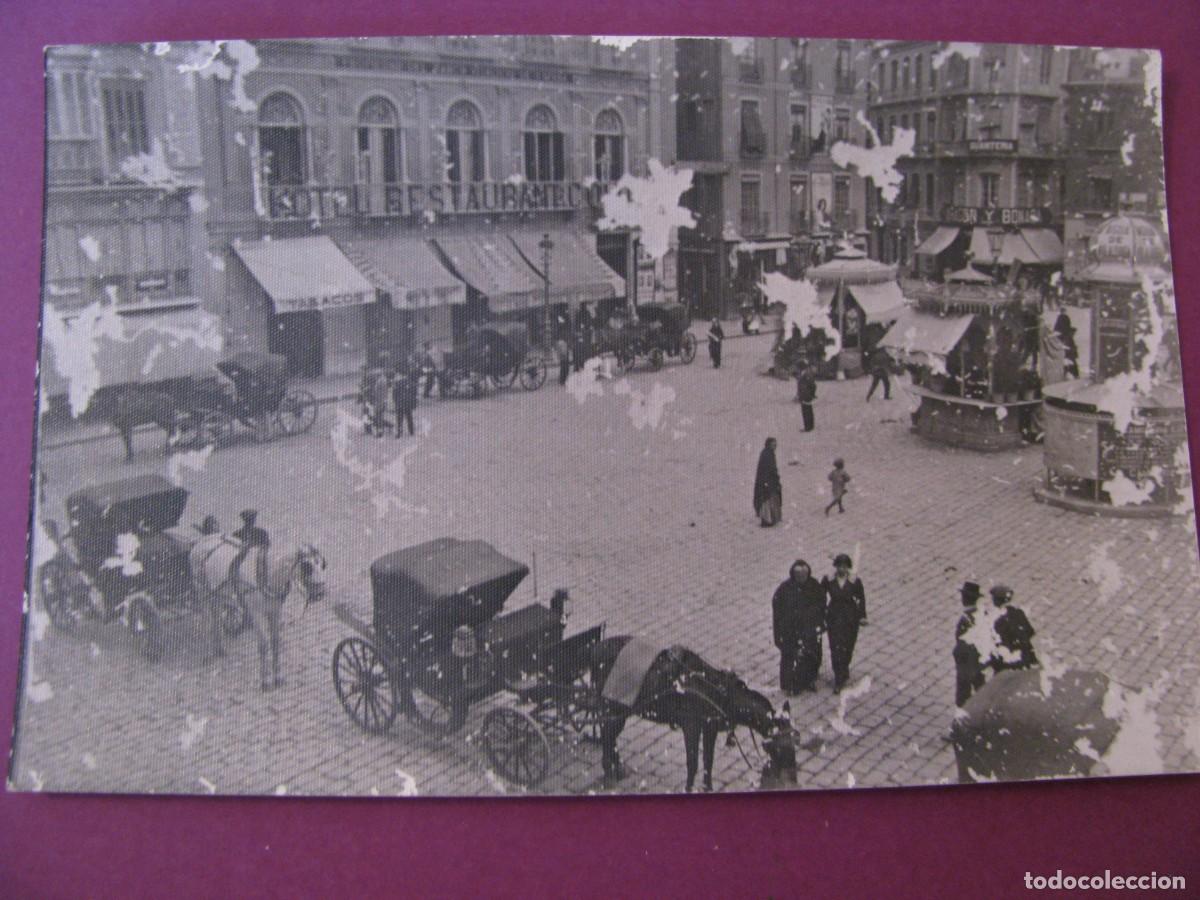 Fotograf&iacute;a antigua: FOTO, REPRODUCCION DE LA ANTIGUA FOTOGRAFIA DE MALAGA. PLAZA DE LA CONSTITUCION. 14X9 CM
