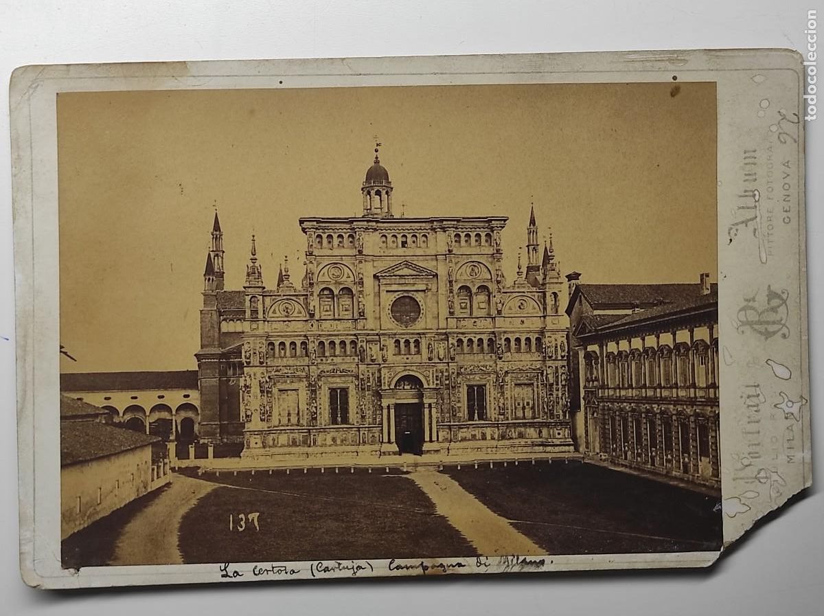 Fotograf&iacute;a antigua: LA CARTUJA DE MIL&Aacute;N - FOTOGRAF&Iacute;A GIULIO ROSSI, MIL&Aacute;N