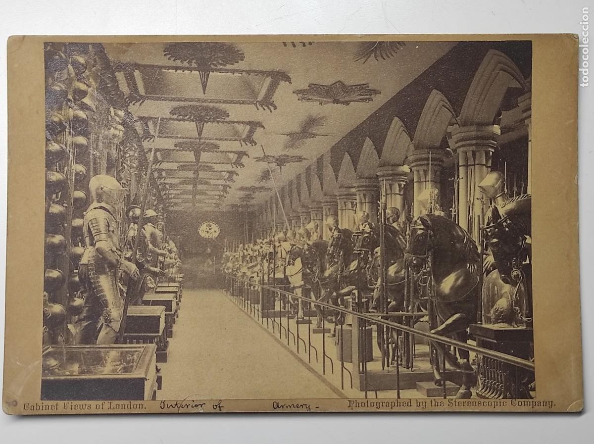 Fotograf&iacute;a antigua: N&ordm; 524 ARMERY TOWER OF LONDON - GABINET VIEWS OF LONDON - STEREOSCOPIC COMPANY