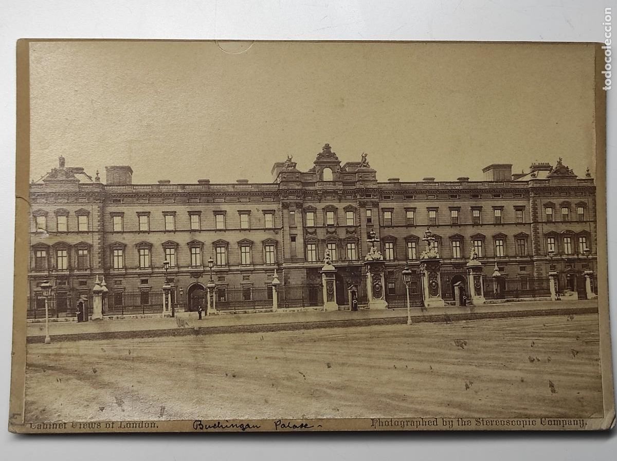 Fotograf&iacute;a antigua: BUCKINGHAN PALACE - GABINET VIEWS OF LONDON - STEREOSCOPIC COMPANY