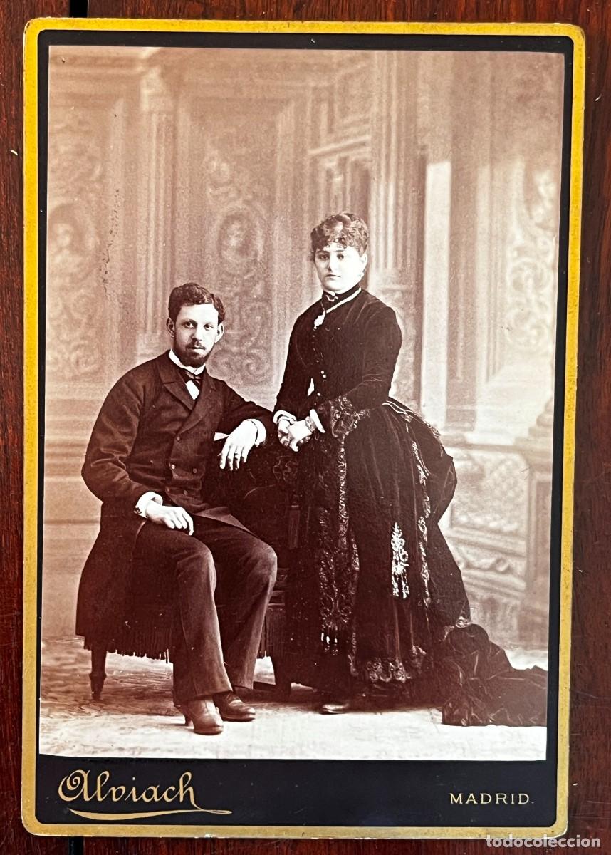 Fotograf&iacute;a antigua: FOTOGRAFIA ALBUMINA DE PREJA, FOTOGRAFO ALVIACH DE MADRID, MIDE 16 X 11 CMS.