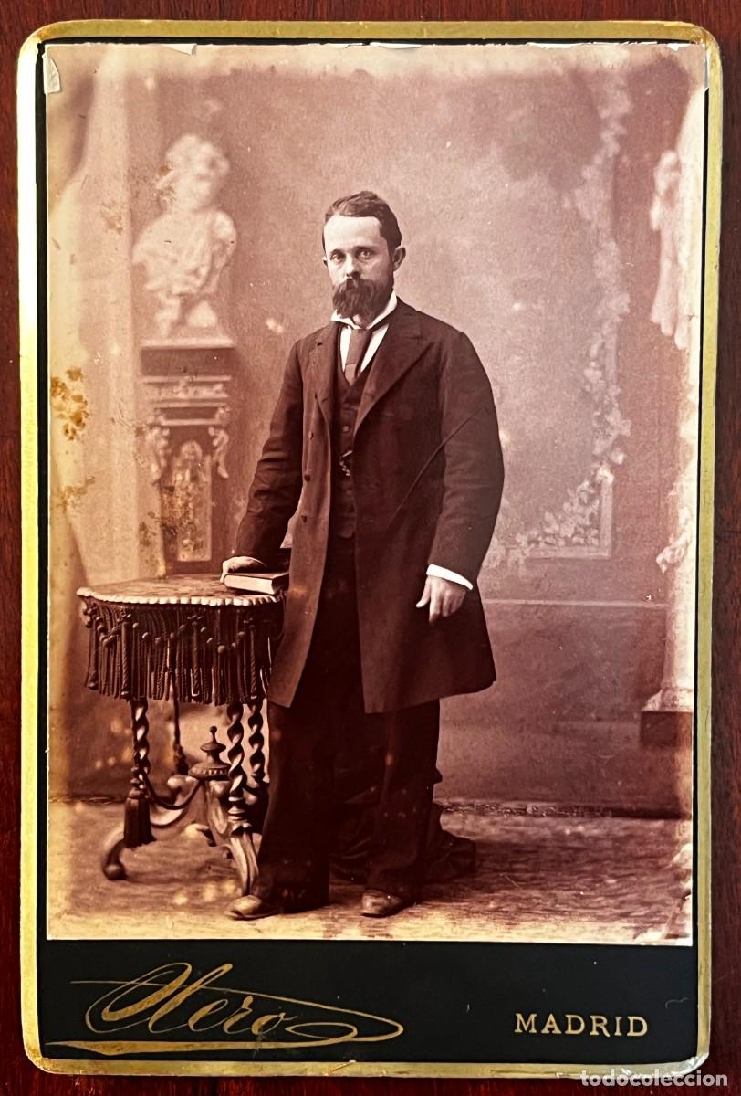 Fotograf&iacute;a antigua: FOTOGRAFIA ALBUMINA DE CABALLERO, FOTOGRAFO OTERO DE MADRID, MIDE 16,3 X 10,8 CMS.