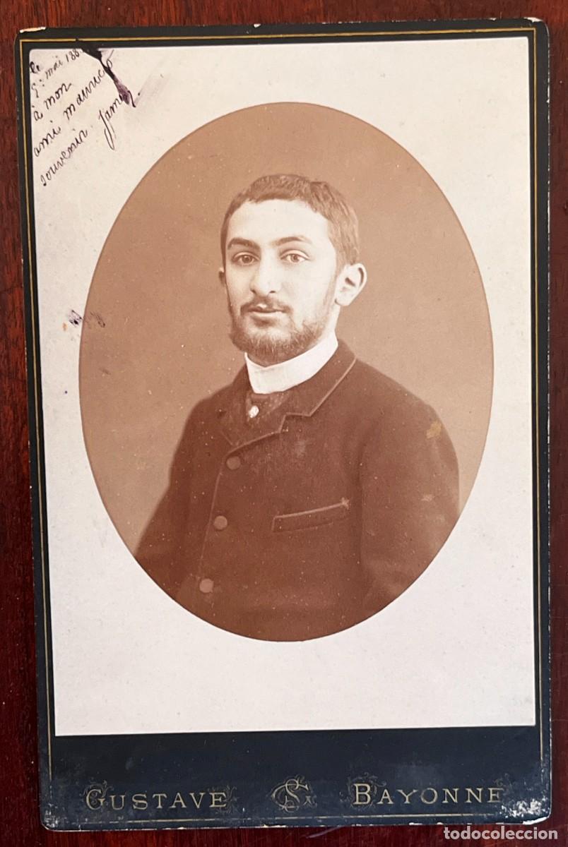 Fotograf&iacute;a antigua: FOTOGRAFIA ALBUMINA DE CABALLERO, FOTOGRAFO GUSTAVE DE BAYONNE, MIDE 16,6 X 10,7 CMS.