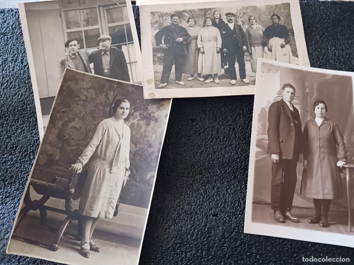 Fotograf&iacute;a antigua: 4 antiguas fotografias 2 tarjeta son postal