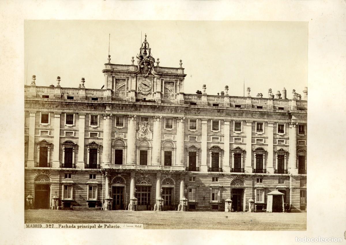 Fotograf&iacute;a antigua: Madrid. Laurent, 327. Fachada principal del Palacio