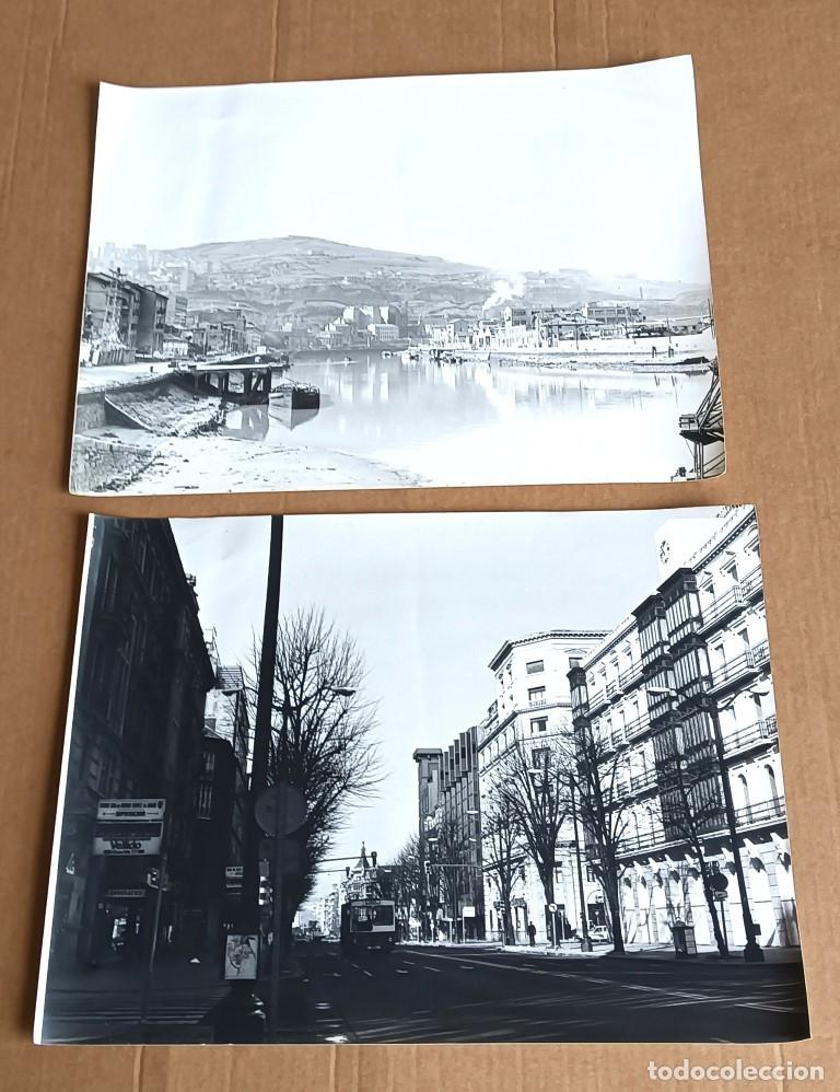 Fotograf&iacute;a antigua: Dos fotograf&iacute;as de Bilbao a&ntilde;os 60 - 70 //// 41 x 30,5 cm.
