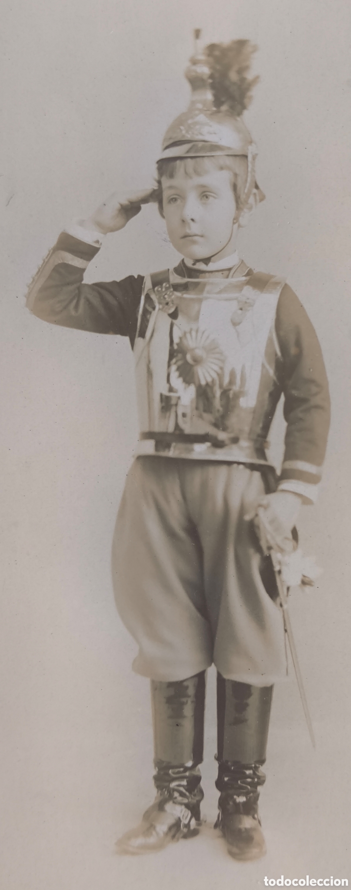 Fotograf&iacute;a antigua: FOTOGRAF&Iacute;A RETRATO DE ESTUDIO NI&Ntilde;O FOT&Oacute;GRAFO J. PACHECO OURENSE 1898