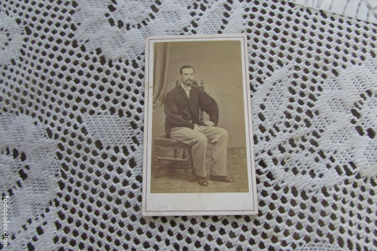 Fotograf&iacute;a antigua: Fotograf&iacute;a. Carta de visita. E. Joulia. Valencia