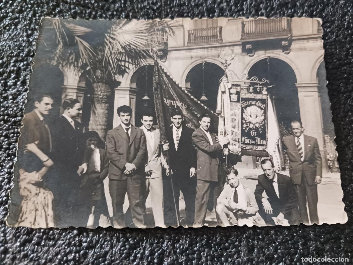 Fotografia antiga: antigua fotografia sociedad coral las flores de maria