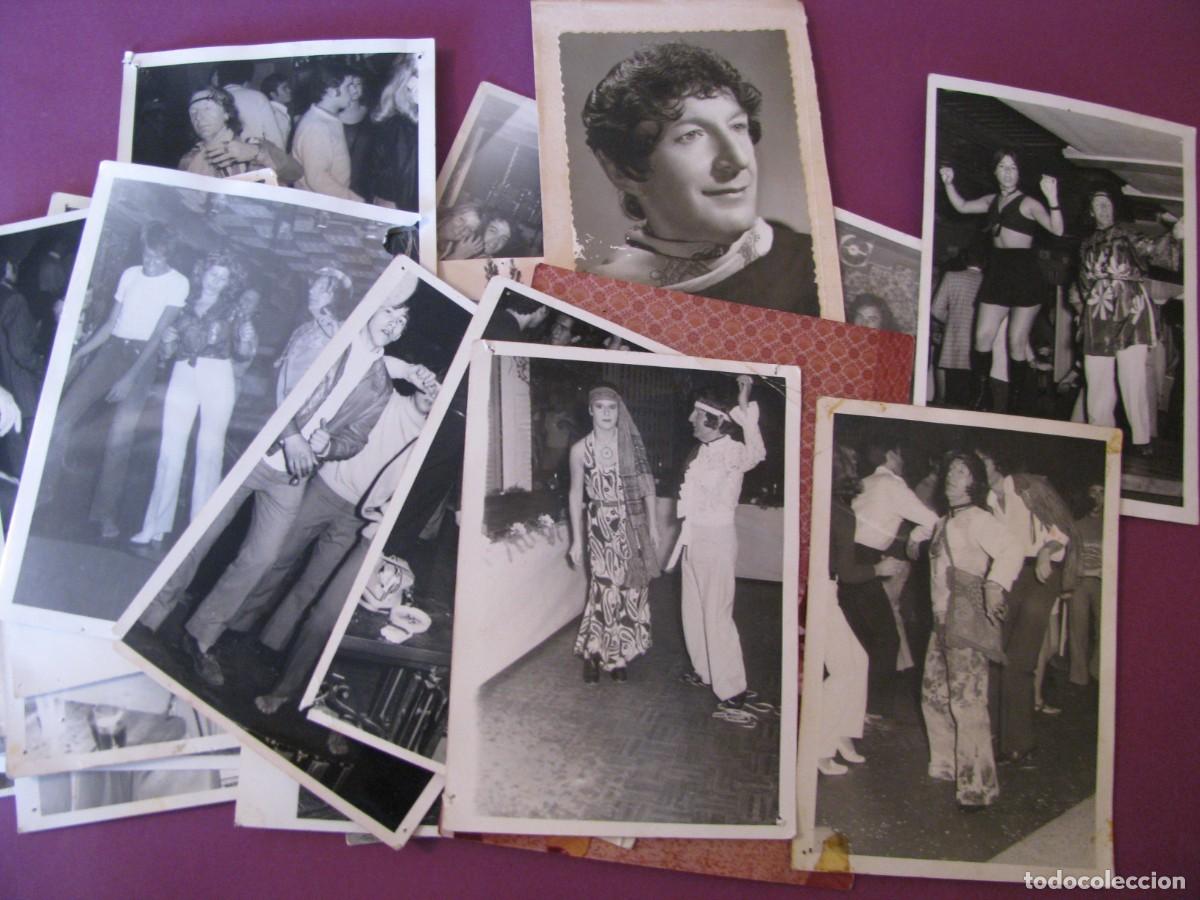 Fotograf&iacute;a antigua: LOTE DE FOTOS. PERSONAJE SIN IDENTIFICAR. DISCOS, PUBS. ESTILO HIPPIE, BOHEMIO. A&Ntilde;OS 70