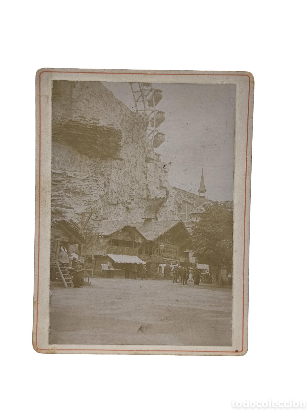 Fotograf&iacute;a antigua: PAR&Iacute;S 1900 - EXPOSICI&Oacute;N UNIVERSAL - JOYA HIST&Oacute;RICA DE ARQUITECTURA EF&Iacute;MERA: CHALETS R&Uacute;STICOS, RECREA