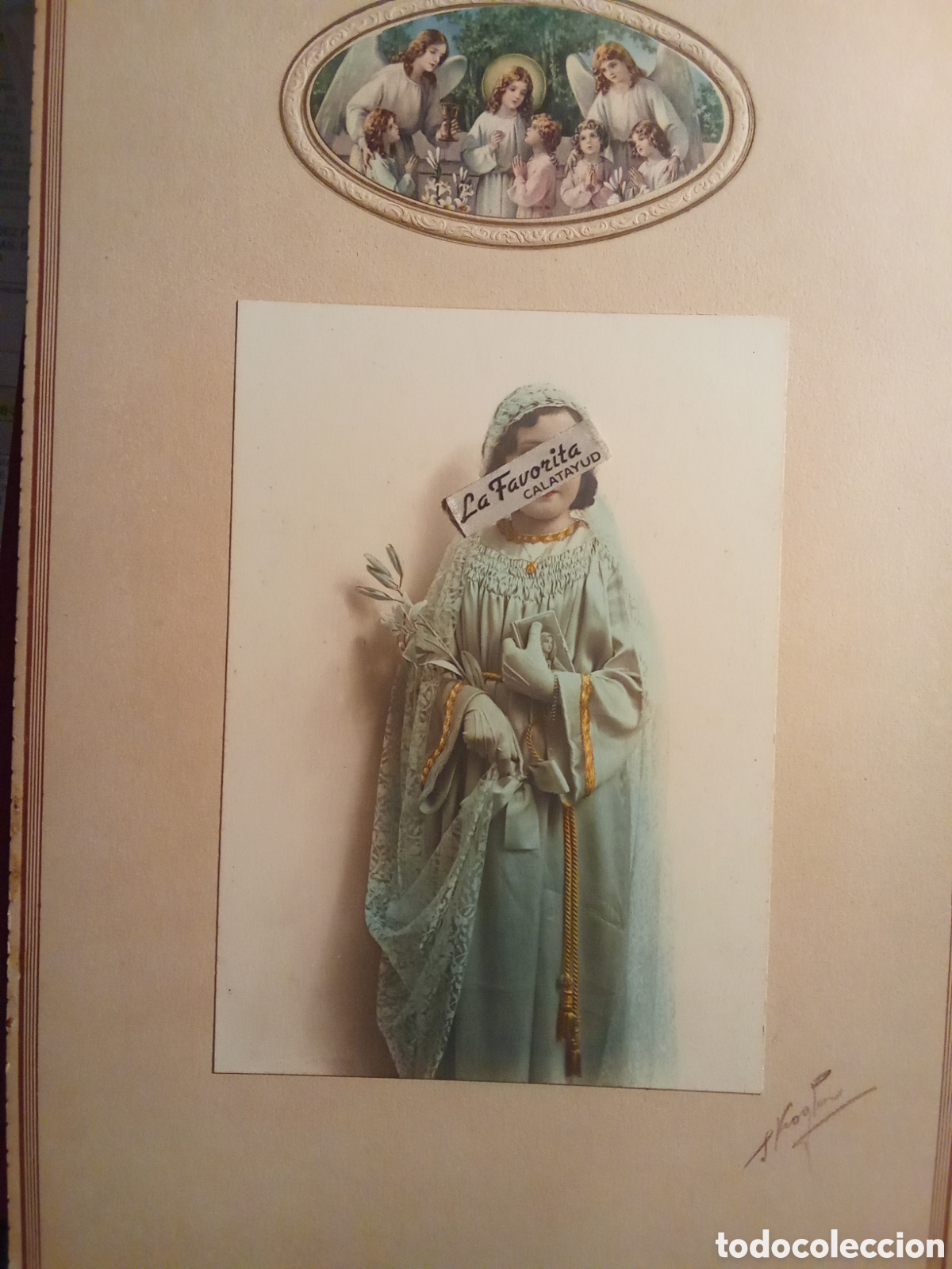 Fotograf&iacute;a antigua: Fotografia Comunion a&ntilde;os 20 siglo XX , no distingo fotografo , JMJ