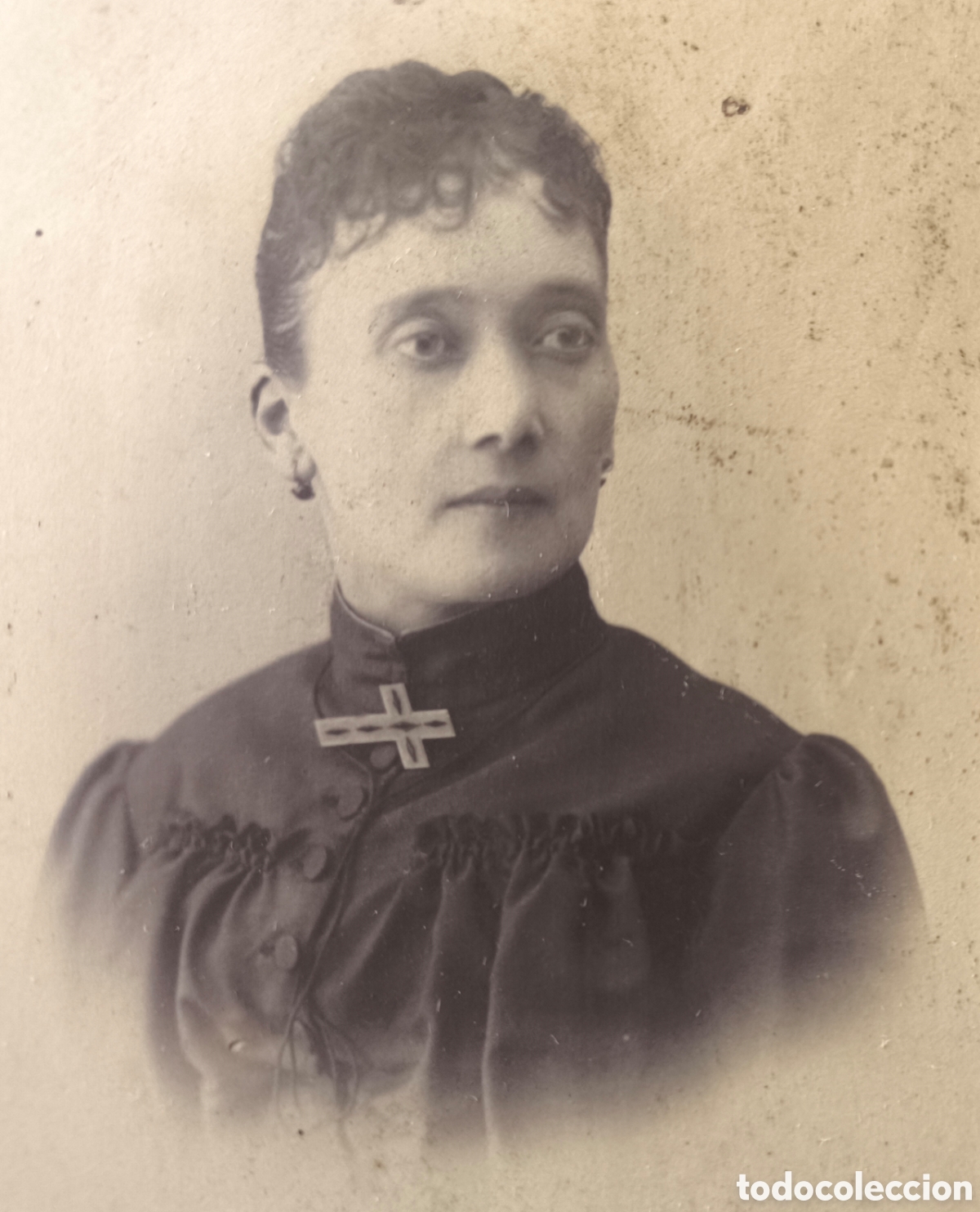 Fotograf&iacute;a antigua: ALB&Uacute;MINA FOTOGRAF&Iacute;A RETRATO DE ESTUDIO DAMA FOT&Oacute;GRAFO L. NOVOA VIGO C. 1900