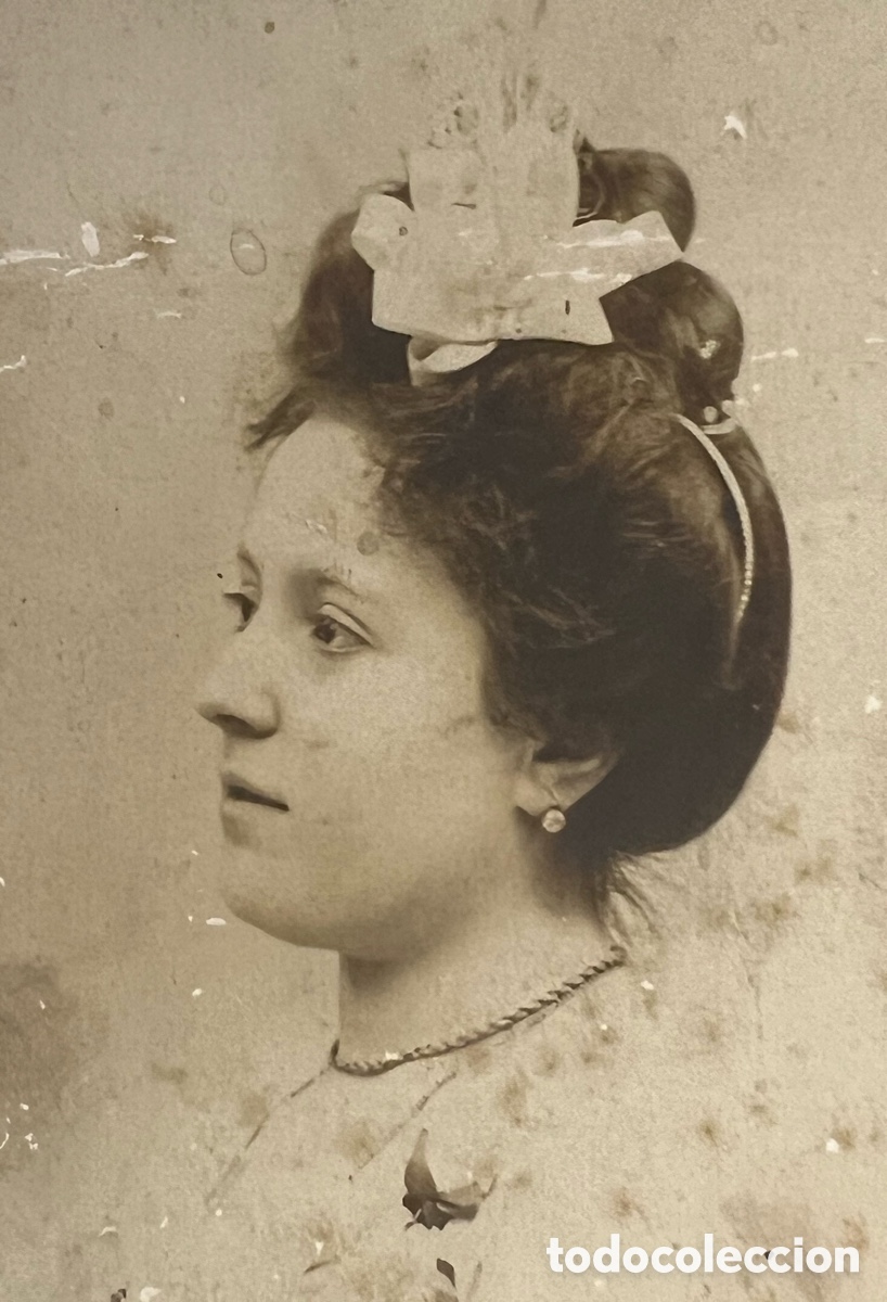 Antique Photography: DAMA MURCIANA. Centro fotogr&aacute;fico Villar. Calle de Caravija.. J. L&oacute;pez, fot&oacute;grafo.. Retrato Gabinete