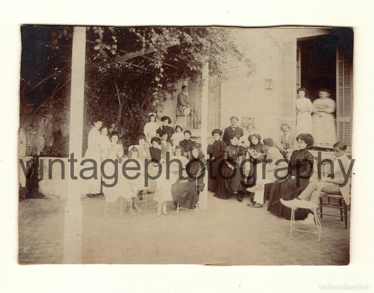 Fotograf&iacute;a antigua: GELIDA, retrato de grupo setiembre a&ntilde;o 1909.