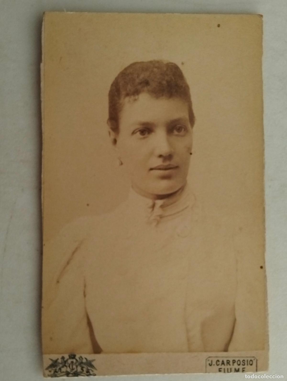 Fotografia antica: ANTIGUA FOTOGRAFIA, ESTUDIO J. CARPOSIPO - FIUME, PRINCIPIO SIGLO XX, MEDIDAS 6 X 10 CM, SE&Ntilde;ORA POSA