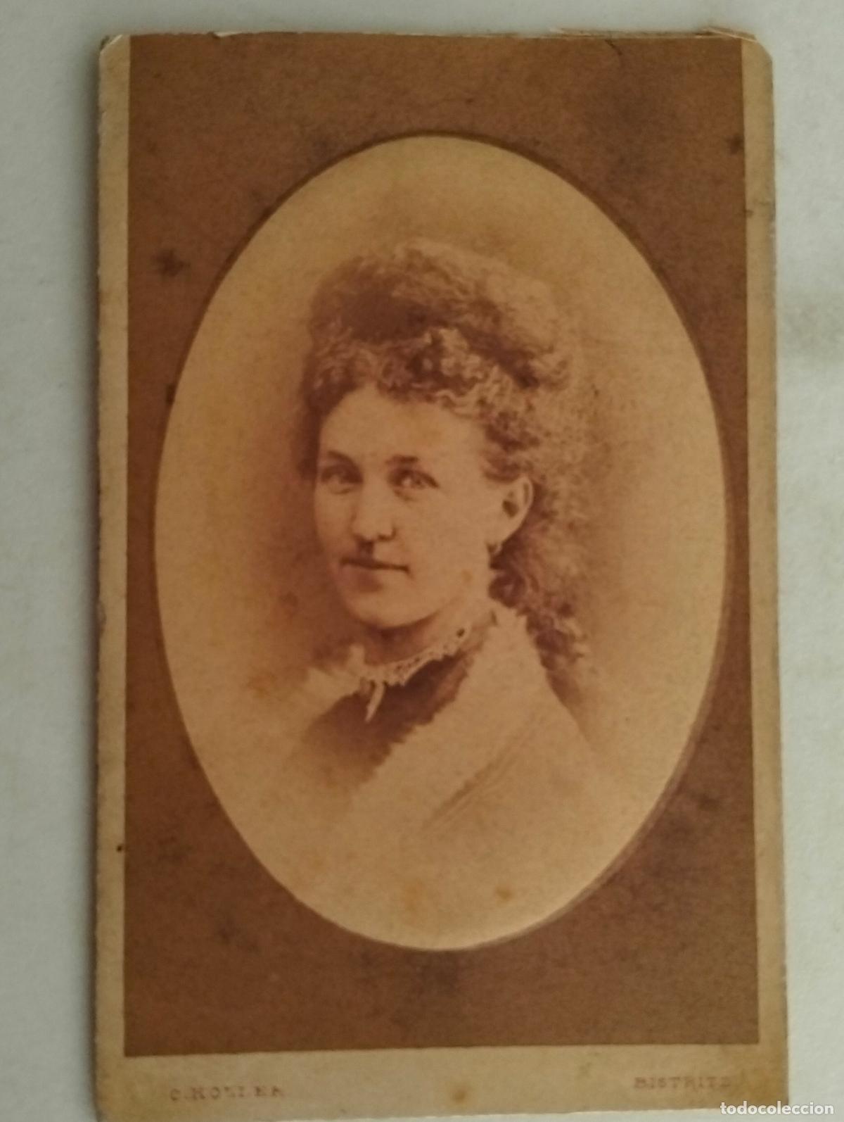 Fotografia antica: TARJETA DE VISITA, ESTUDIO CARL KOLLER - BISTRITZ, FINALES SIGLO XIX, MEDIDAS 6,5 X 10 CM