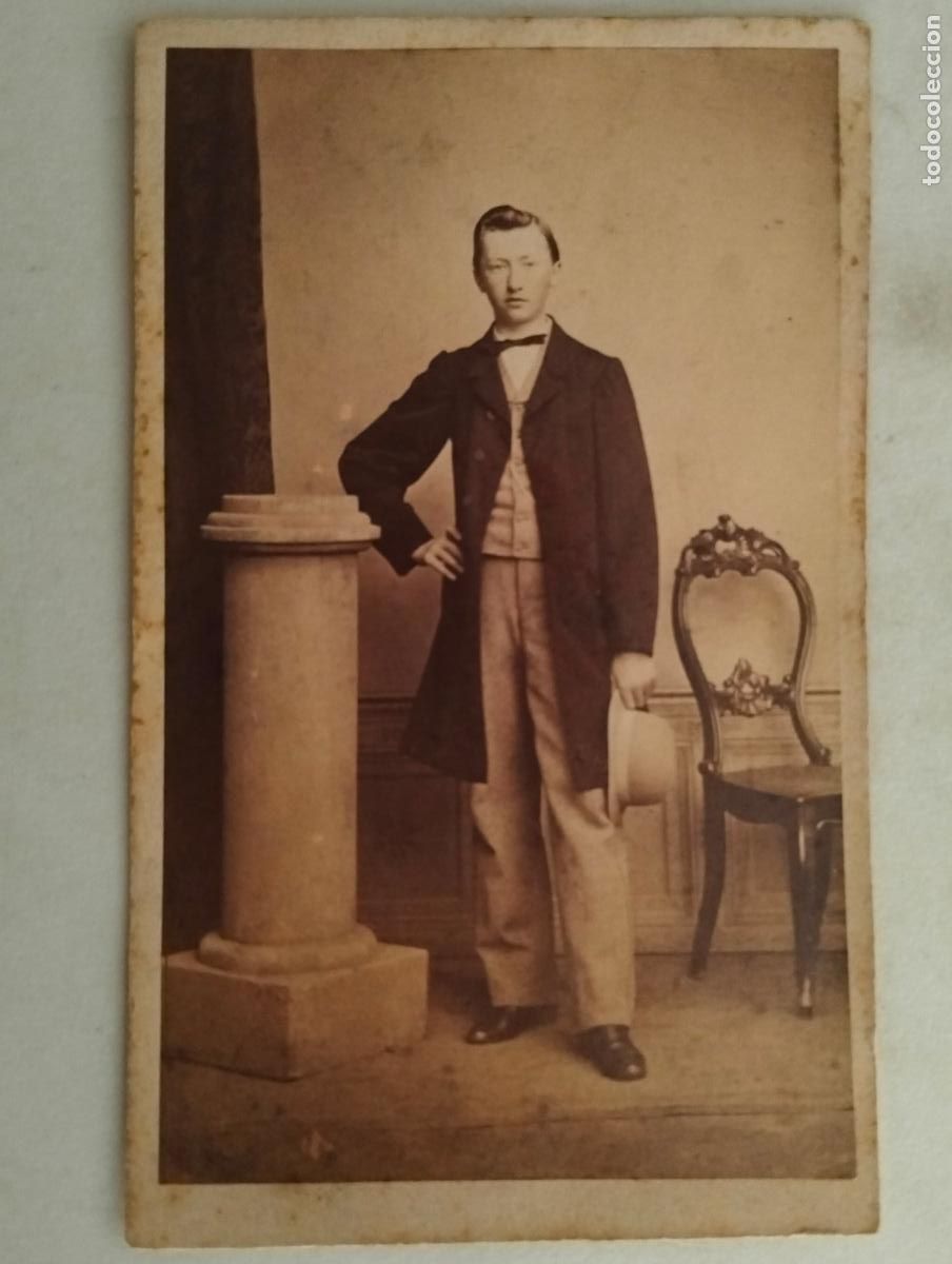 Fotografia antica: TARJETA DE VISITA, ESTUDIO AUGUST LEISNER - SALZBRUNN , FINALES SIGLO XIX, MEDIDAS 6 X 10 CM