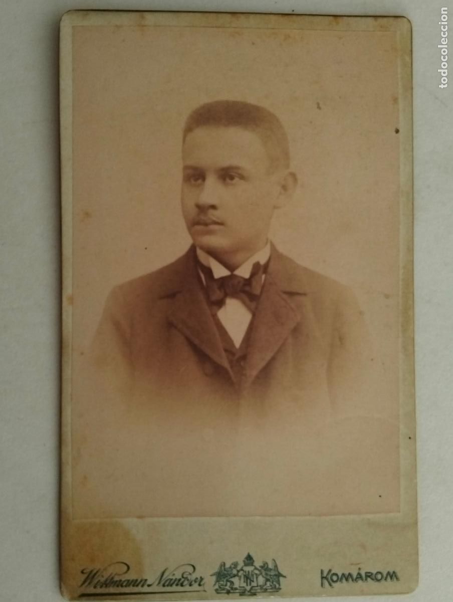 Fotografia antica: TARJETA DE VISITA, ESTUDIO WILLMANN NANDOR - KOMAROM , FINALES SIGLO XIX, MEDIDAS 6,5 X 11 CM