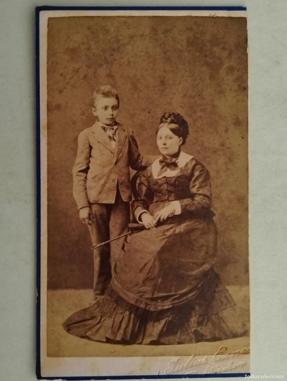 Fotografia antica: TARJETA DE VISITA, ESTUDIO EXNER GYULA - PECSETT, FINALES SIGLO XIX, MEDIDAS 6 X 10,5 CM