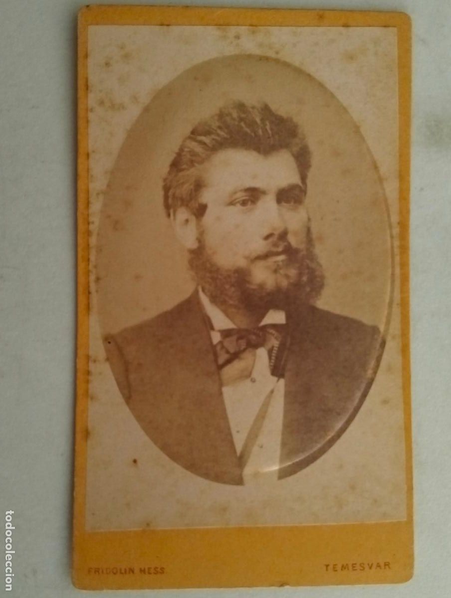 Fotografia antica: TARJETA DE VISITA, ESTUDIO FRIDOLIN HESS - TEMESVAR, FINALES SIGLO XIX, MEDIDAS 6 X 10,5 CM
