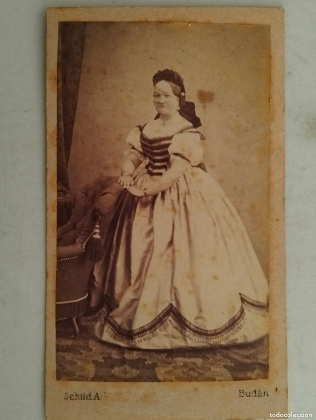 Fotografia antica: TARJETA DE VISITA, ESTUDIO SCHILD & STRAUB - OFEN-BUDAPESTFINALES SIGLO XIX, MEDIDAS 6 X 10,5 CM