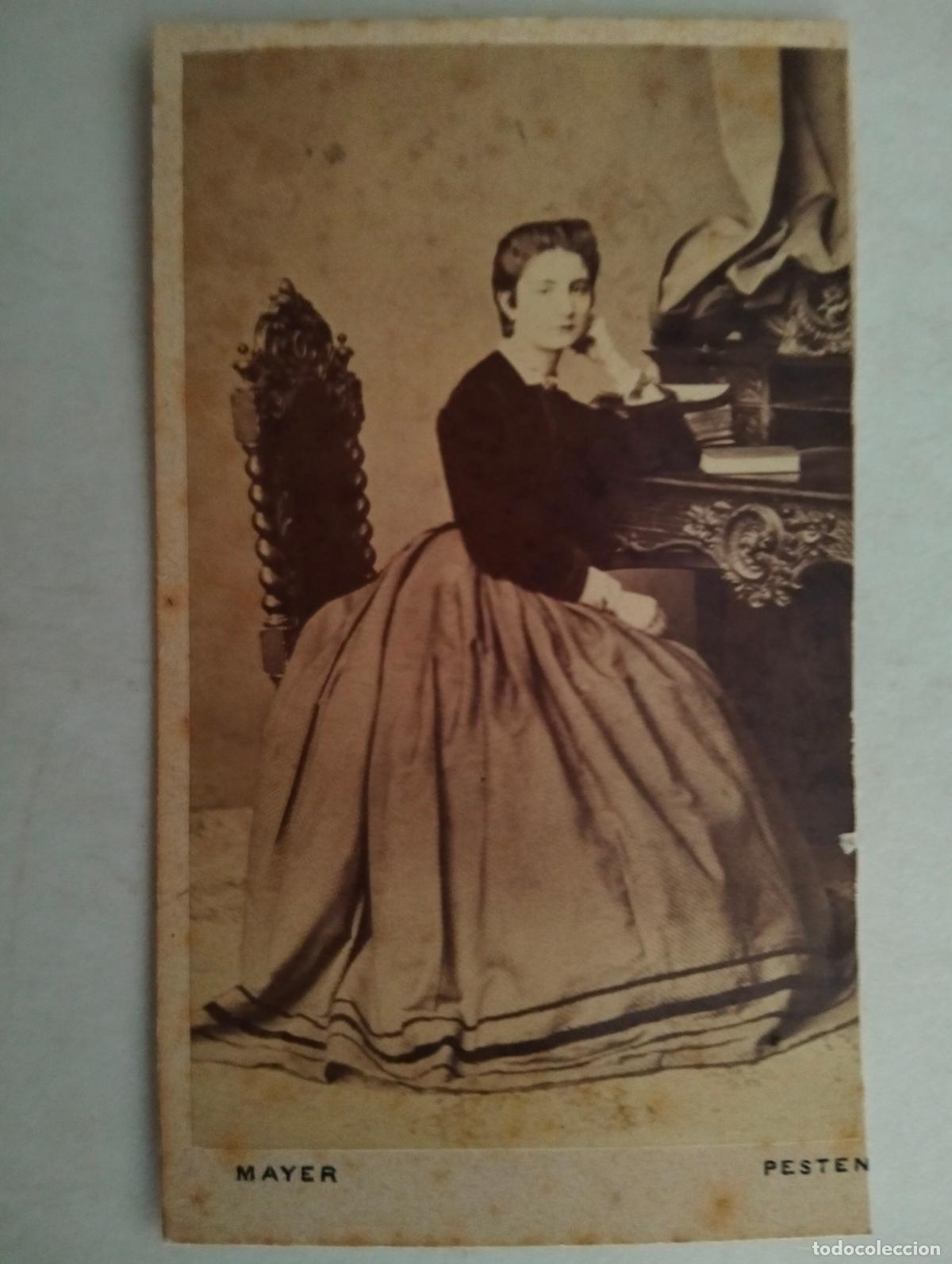 Fotografia antica: TARJETA DE VISITA, ESTUDIO MAYER GYORGY - PESTEN, FINALES SIGLO XIX, MEDIDAS 6 X 10 CM
