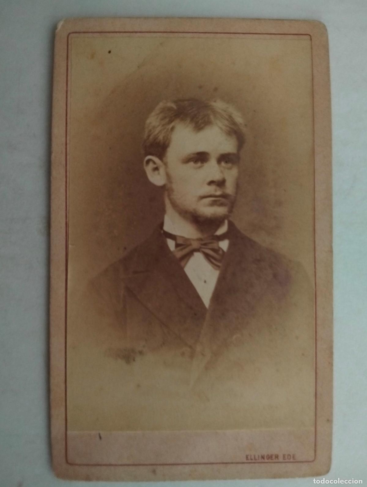 Fotografia antica: TARJETA DE VISITA, ESTUDIO ELLINGER EDE - BUDAPEST, FINALES SIGLO XIX, MEDIDAS 6,5 X 10,5 CM
