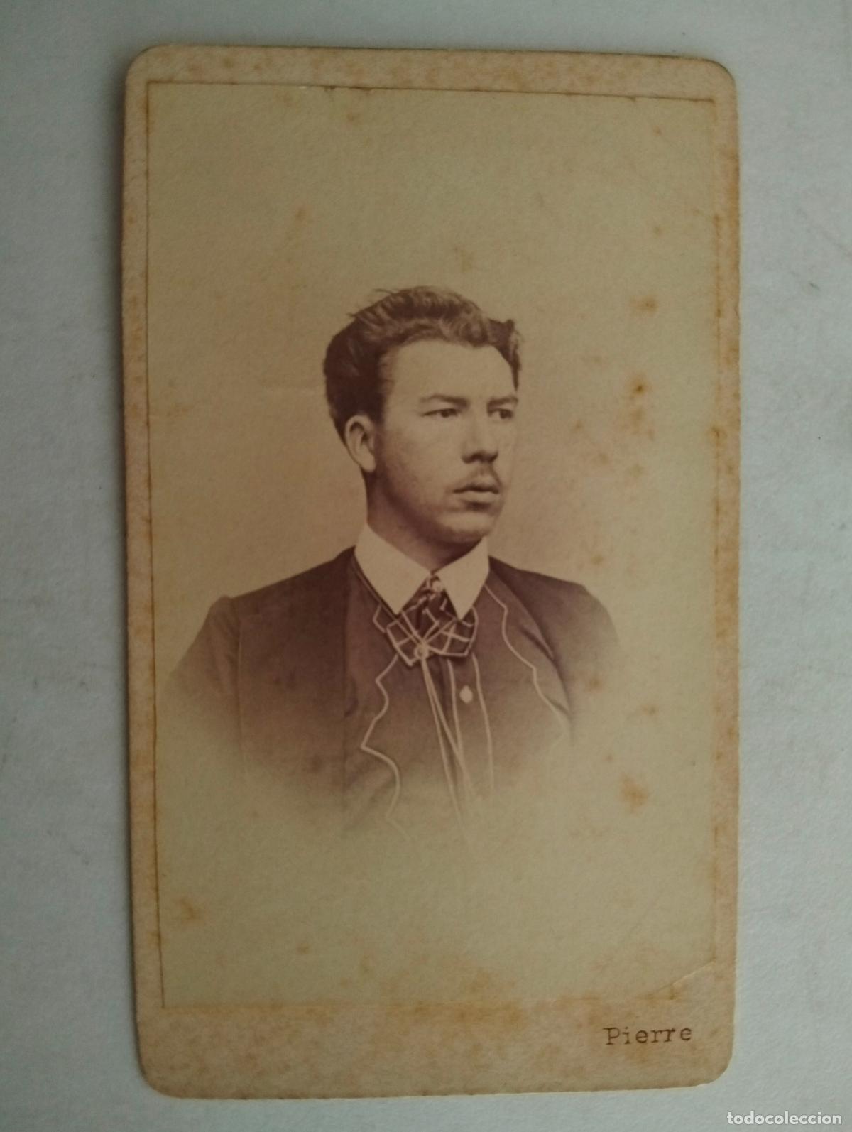 Fotograf&iacute;a antigua: TARJETA DE VISITA, ESTUDIO PIERRE - KESZTHELYEN, FINALES SIGLO XIX, MEDIDAS 6 X 10,5 CM