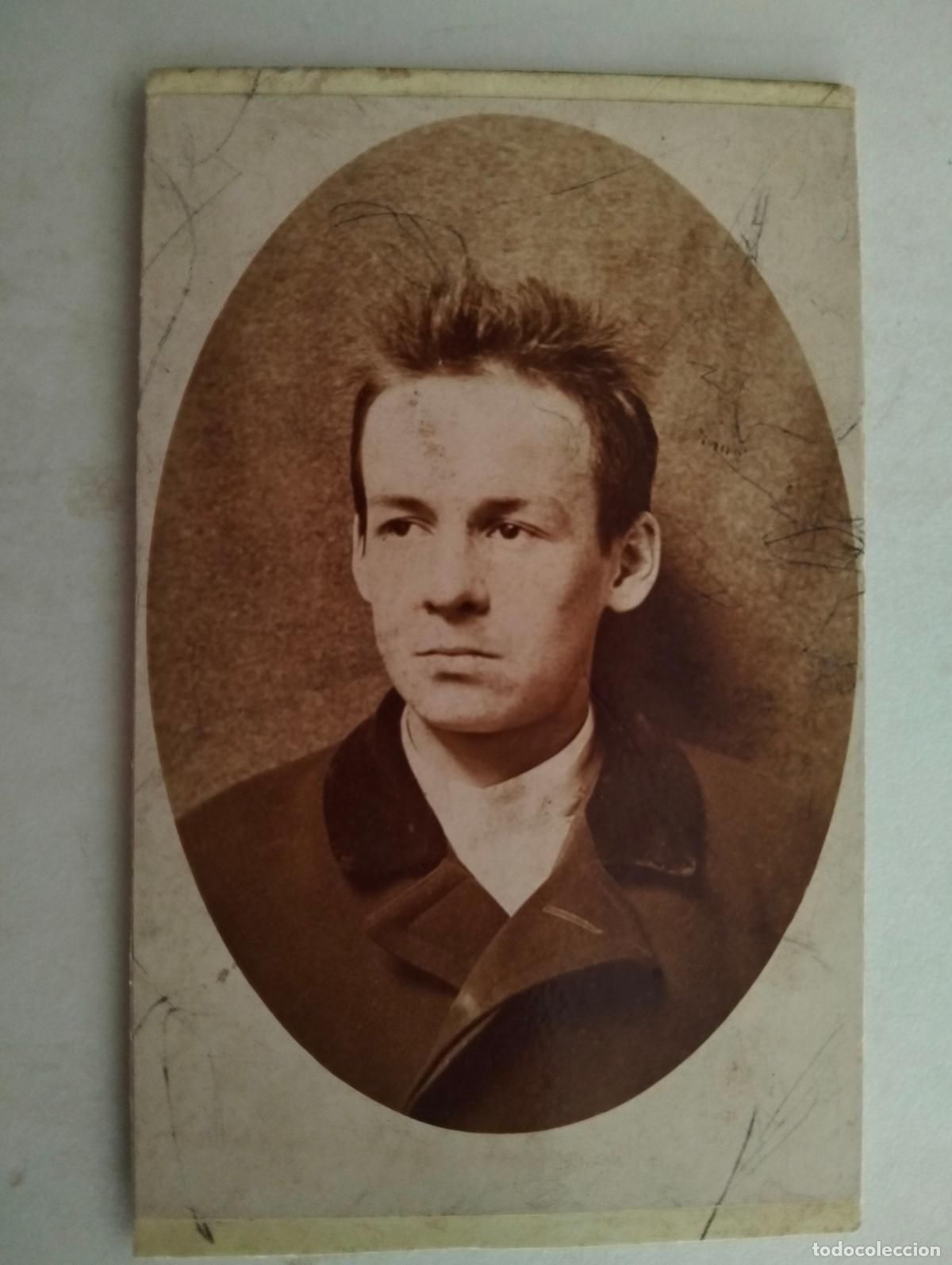 Fotografia antiga: TARJETA DE VISITA, FINALES SIGLO XIX, MEDIDAS 6,5 X 10,5 CM, SE&Ntilde;OR POSANDO