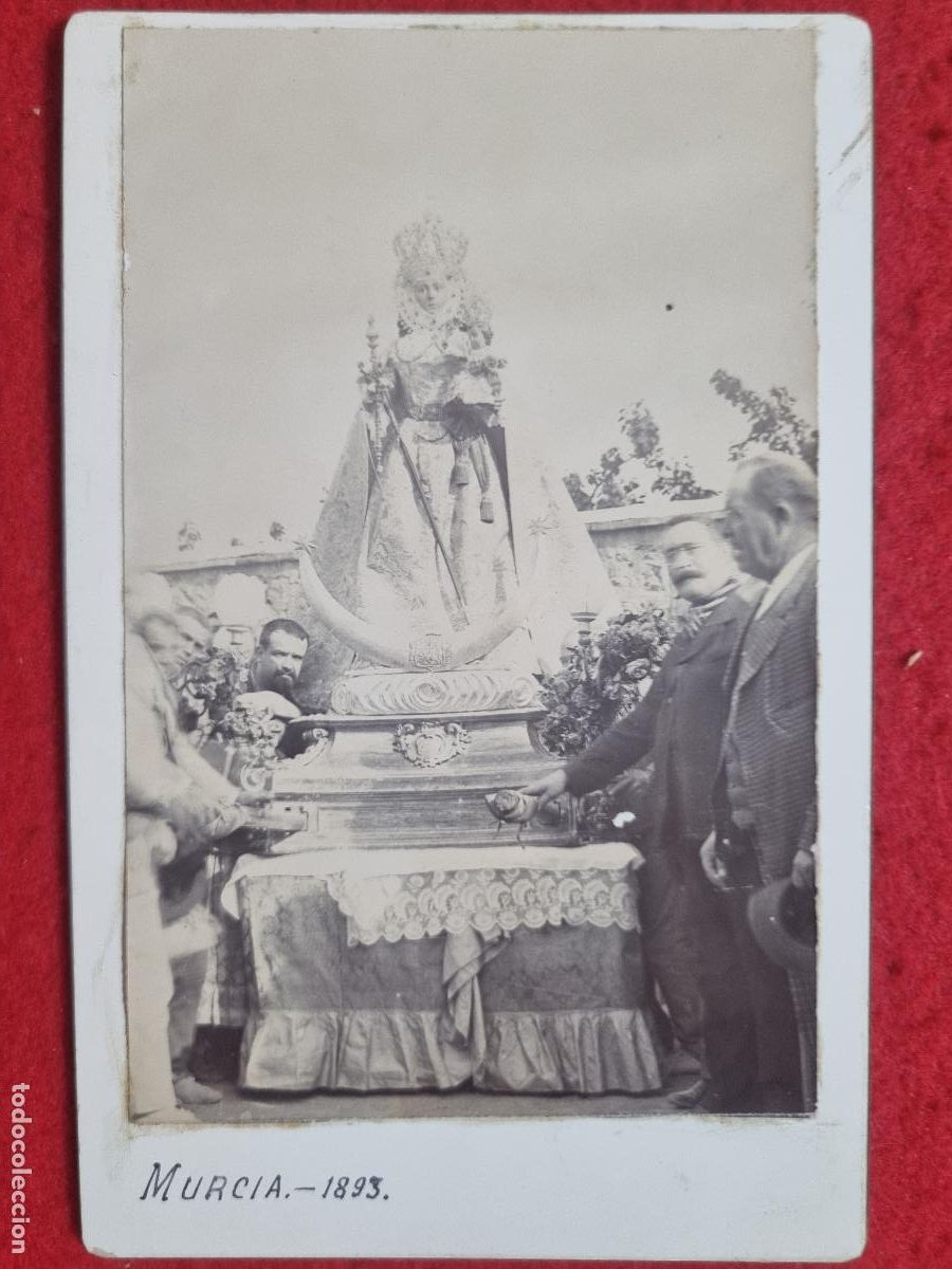 Fotograf&iacute;a antigua: FOTOGRAFIA ANTIGUA ALBUMINA VIRGEN DE LA FUENSANTA MURCIA 1893 NITIDA ORIGINAL KF1
