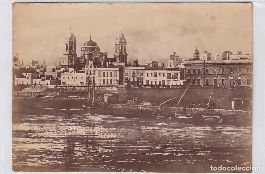 Fotograf&iacute;a antigua: C&aacute;diz. Fotograf&iacute;a antigua. Muelles de la Puerta de Sevilla. Tama&ntilde;o: 13 x 9 ctms.