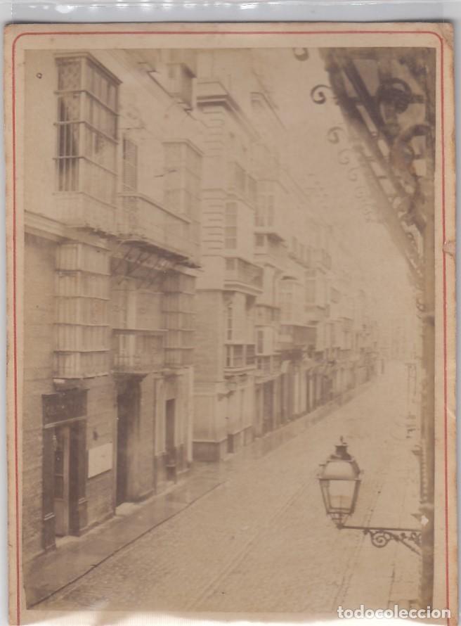 Fotograf&iacute;a antigua: C&aacute;diz. Fotograf&iacute;a antigua. Calle Ancha. Tama&ntilde;o: 14 x 10 ctms.