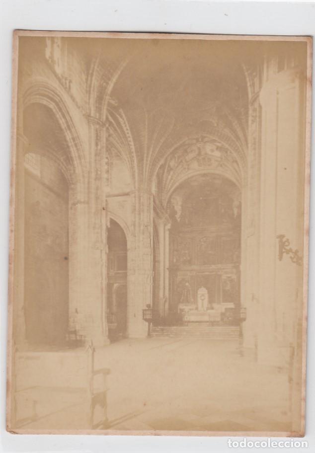 Fotograf&iacute;a antigua: C&aacute;diz. Fotograf&iacute;a antigua. Interior de la Catedral. Tama&ntilde;o: 13,5 x 10 ctms.