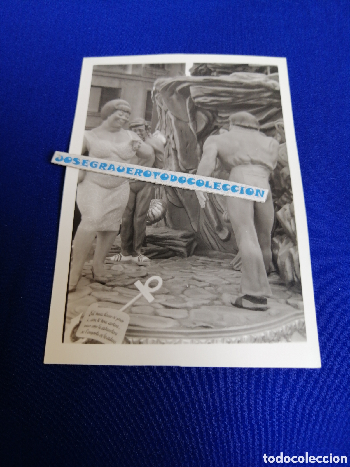 Fotograf&iacute;a antigua: FALLA SAN IGNACIO DE LOYOLA -JES&Uacute;S Y MAR&Iacute;A A&Ntilde;O 1970 ARTISTA FRANCISCO TOM&Aacute;S LEMA LA PESCA DEL HOMBRE