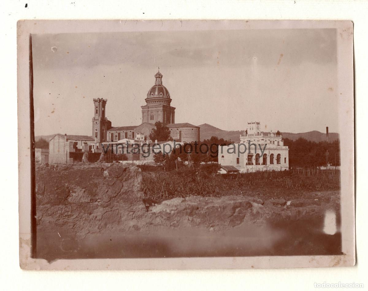 Fotograf&iacute;a antigua: Parroquia de Sant Andreu de Palomar, Barcelona. 1900's.